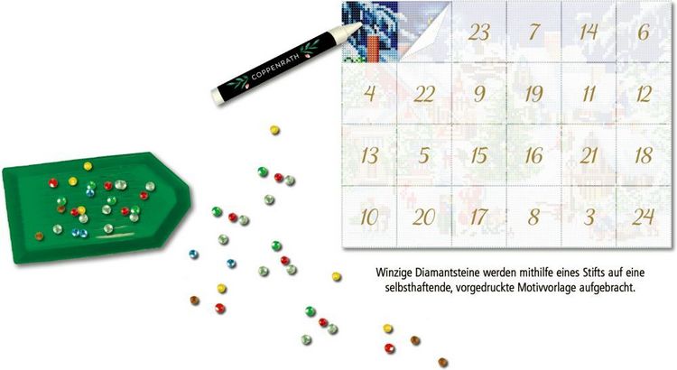 Produktbild: Diamond-Painting-Adventskalender &ndash; Zauberhaftes Winterdorf