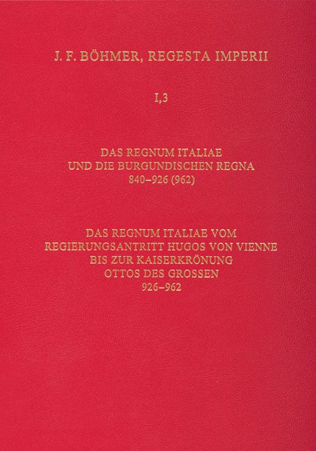 Produktbild: Regesta Imperii