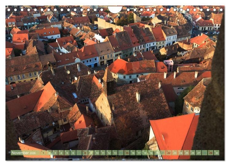 Produktbild: Zauberhaftes Sibiu - Die Perle Siebenb&uuml;rgens in Rum&auml;nien (Wandkalender 2026 DIN A4 quer), CALVENDO Monatskalender