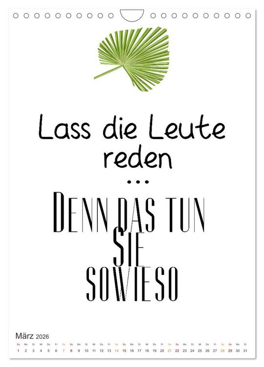 Produktbild: Motivation (Wandkalender 2026 DIN A4 hoch), CALVENDO Monatskalender
