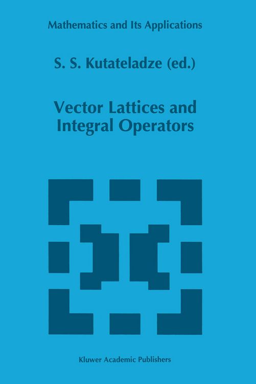 Produktbild: Vector Lattices and Intergal Operators