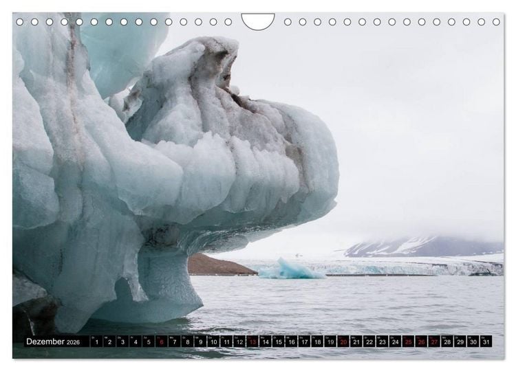 Produktbild: Spitzbergen - Arktische Impressionen (Wandkalender 2026 DIN A4 quer), CALVENDO Monatskalender