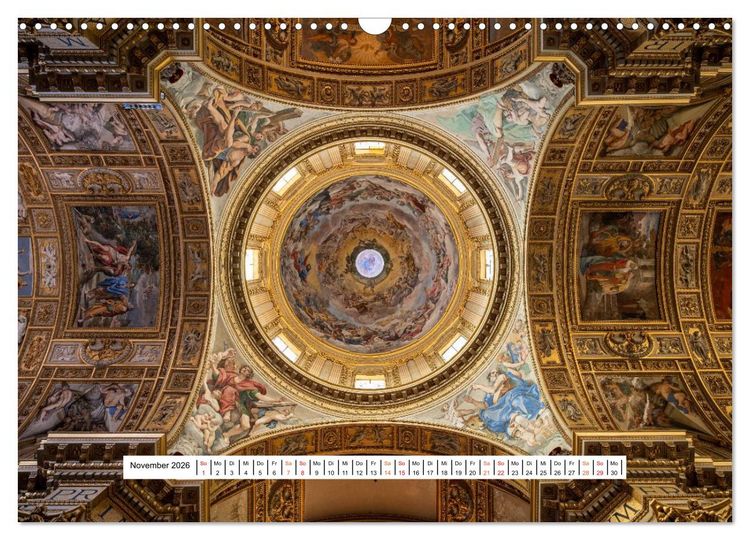 Produktbild: Gew&ouml;lbe des Glaubens &ndash; Kirchendecken Europas (Wandkalender 2026 DIN A3 quer), CALVENDO Monatskalender