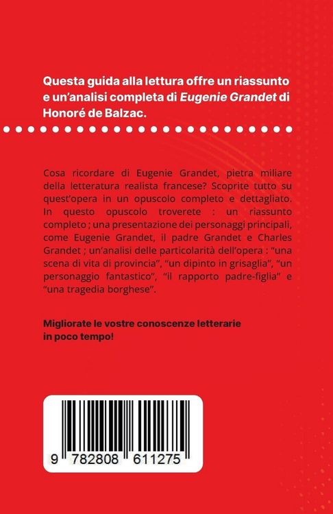 Produktbild: Eugenie Grandet di Honor&eacute; de Balzac (Analisi del libro)