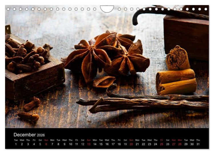 Produktbild: SPICES (Wall Calendar 2026 DIN A4 landscape), CALVENDO 12 Month Wall Calendar