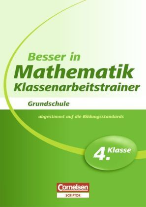 Produktbild: Besser in Mathematik, Klassenarbeitstrainer, 4. Klasse, Grundschule