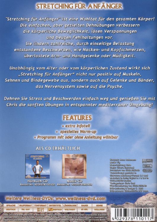 Produktbild: Stretching f&uuml;r Anf&auml;nger - Die besten Dehn&uuml;bungen gegen Verspanntheit und Stress