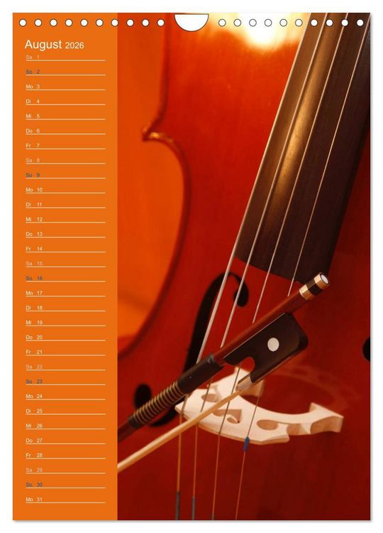 Produktbild: Geliebtes Cello (Wandkalender 2026 DIN A4 hoch), CALVENDO Monatskalender