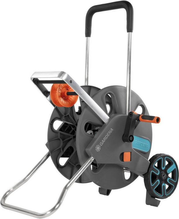 Produktbild: GARDENA 18520-20 Schlauchwagen CleverRoll L Easy Schlauchwagen 1 St. Grau, T&uuml;rkis, Orange