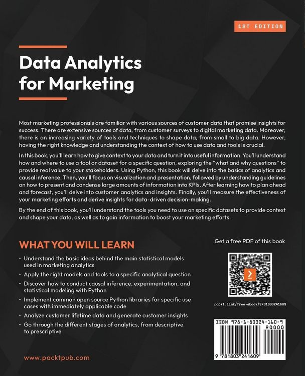 Produktbild: Data Analytics for Marketing