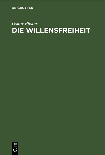 Produktbild: Die Willensfreiheit