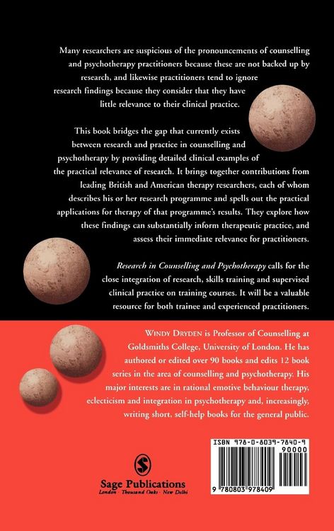 Produktbild: Research in Counselling and Psychotherapy