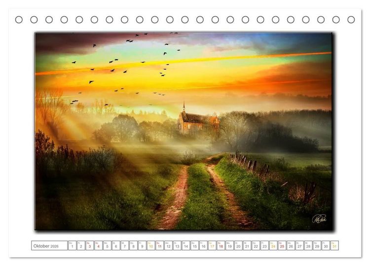 Produktbild: Zwischen den Zeiten - Zeiten der Ruhe und Entspannung (Tischkalender 2026 DIN A5 quer), CALVENDO Monatskalender