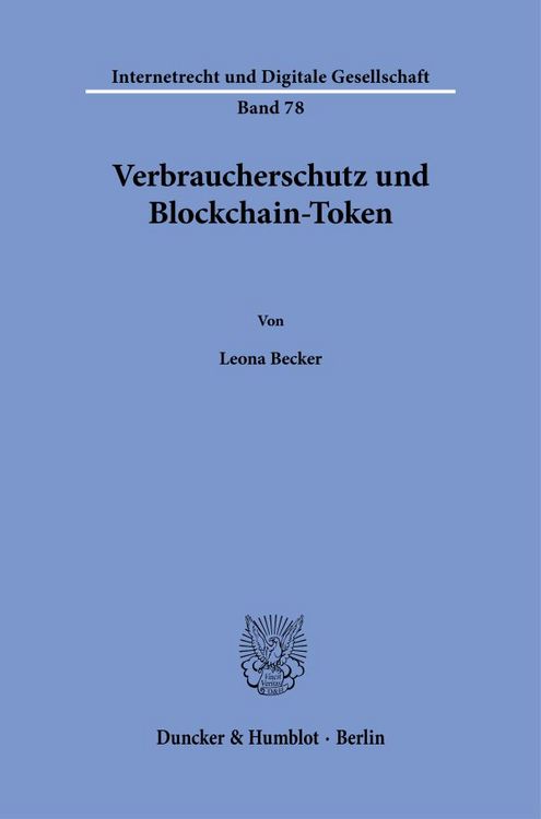 Produktbild: Verbraucherschutz und Blockchain-Token