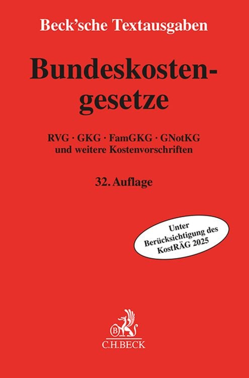 Bild vom Artikel Bundeskostengesetze vom Autor 