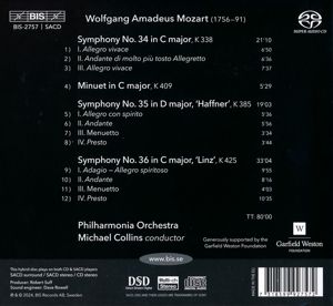 Produktbild: Symphonien 34-36