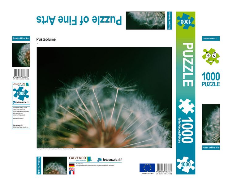 Produktbild: CALVENDO Puzzle Pusteblume | 1000 Teile Lege-Gr&ouml;&szlig;e 64x48cm Foto-Puzzle f&uuml;r gl&uuml;ckliche Stunden