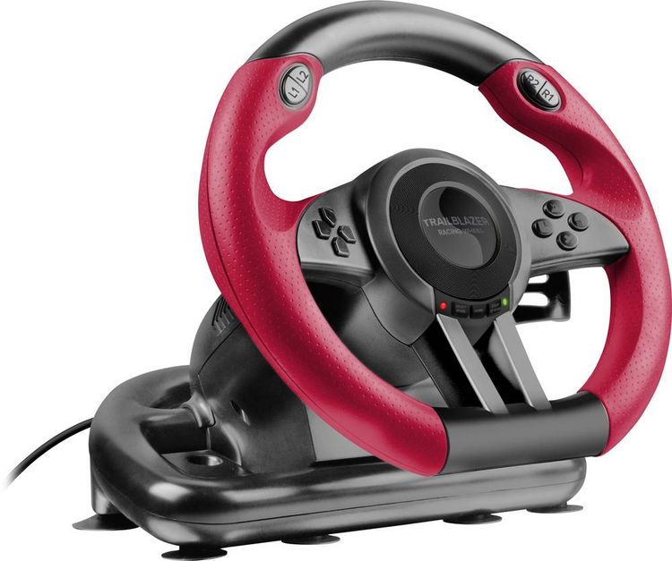 Produktbild: SPEEDLINK TRAILBLAZER Racing Wheel for PC/PS4/Xbox Series X/S/One/Switch 2/Switch/OLED, black