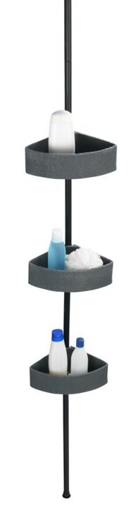 Produktbild: Teleskop-Eckregal Mod. Villata, mit 3 K&ouml;rben aus hochwertigem Polyresin