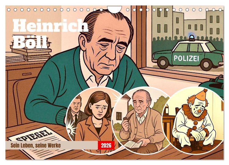 Produktbild: Heinrich B&ouml;ll (Wandkalender 2026 DIN A4 quer), CALVENDO Monatskalender