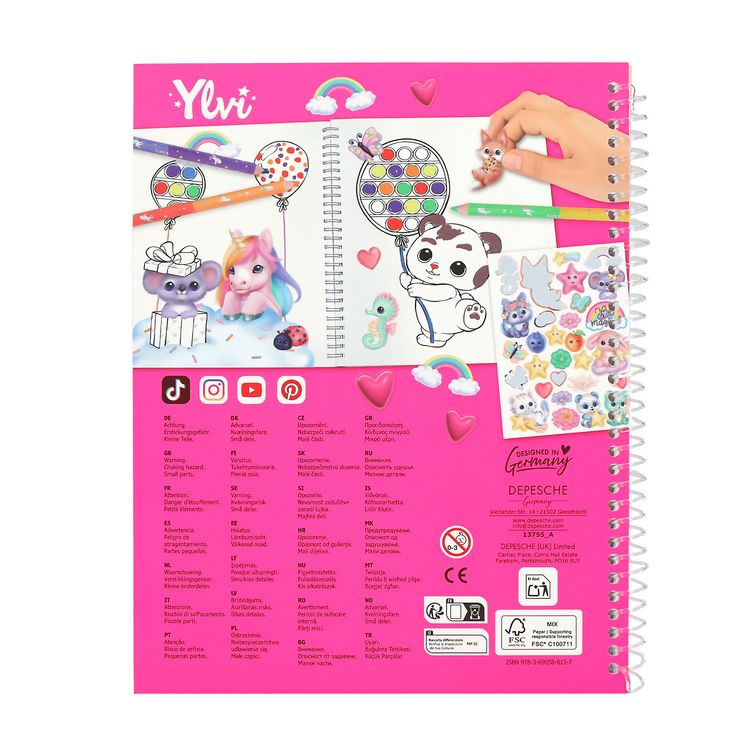 Produktbild: Ylvi Pop & Paint Malbuch
