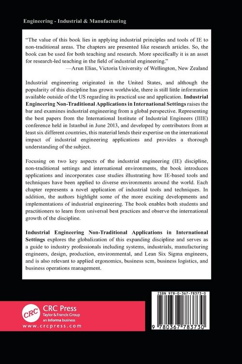 Produktbild: Industrial Engineering Non-Traditional Applications in International Settings
