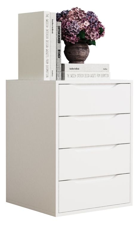 Produktbild: Holz Nachtschrank Nachttisch Schublade Malira L