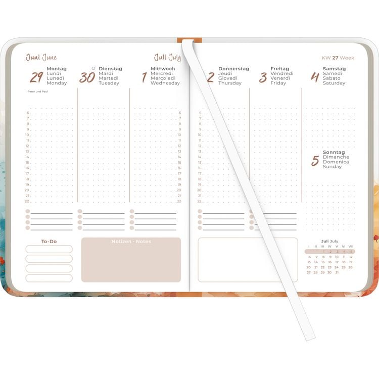Produktbild: Lady Journal Blowballs 2026 - Pusteblume - Taschenkalender A6 (10,7x15,2 cm) - Weekly - 192 Seiten - Notiz-Buch - Termin-Planer