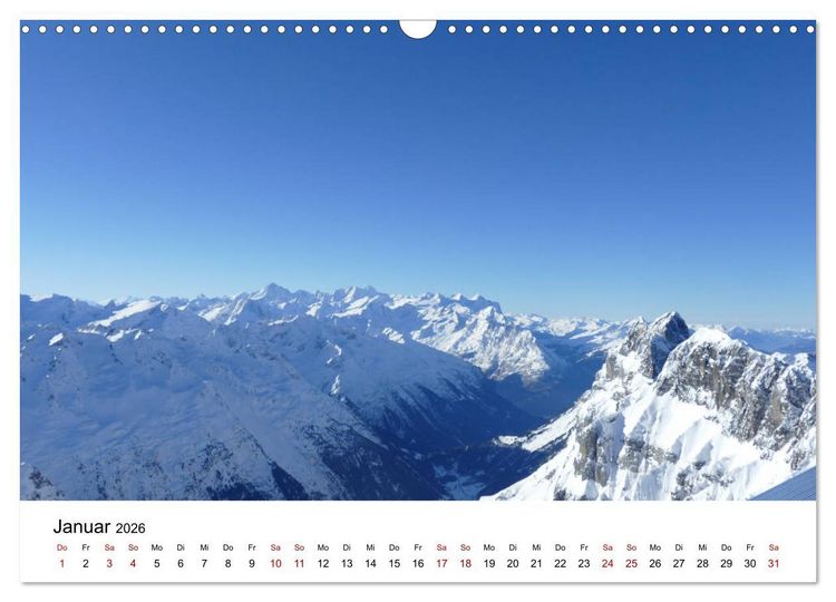 Produktbild: Wundersch&ouml;ne Landschaften in den Alpen (Wandkalender 2026 DIN A3 quer), CALVENDO Monatskalender