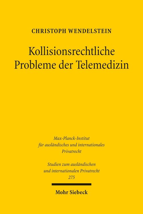 Produktbild: Kollisionsrechtliche Probleme der Telemedizin