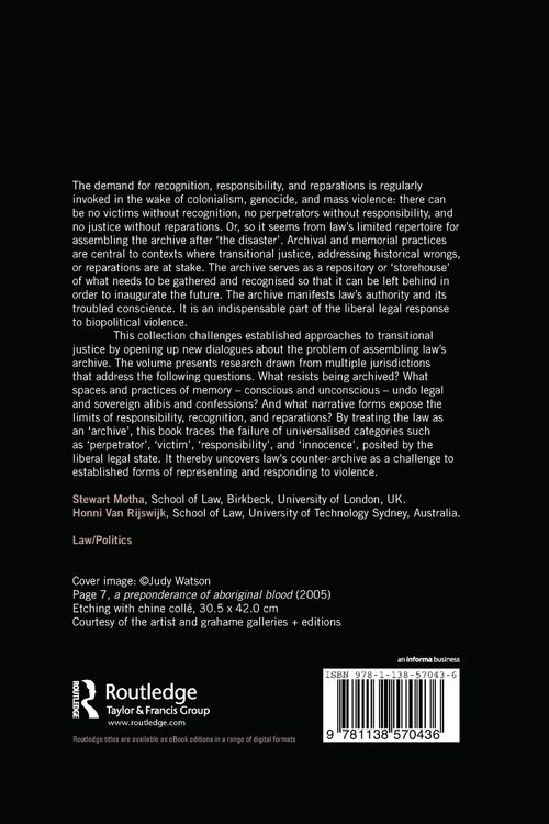 Produktbild: Law, Memory, Violence