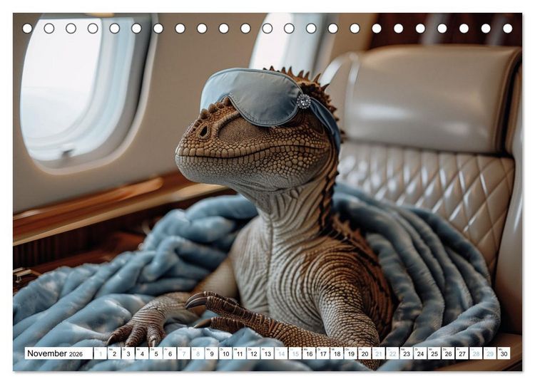 Produktbild: Reiche Dinos. Sie leben &ndash; im Luxus. (Tischkalender 2026 DIN A5 quer), CALVENDO Monatskalender