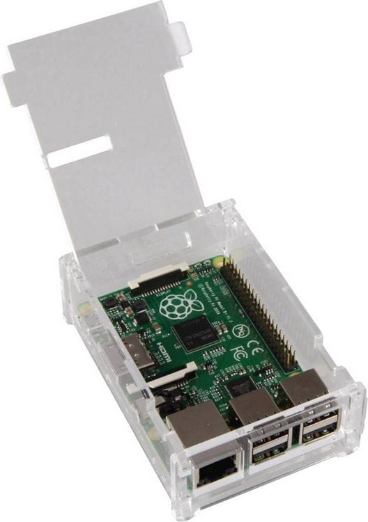 Produktbild: Joy-it rb-case01 SBC-Geh&auml;use Passend f&uuml;r (Entwicklungskits): Raspberry Pi Transparent