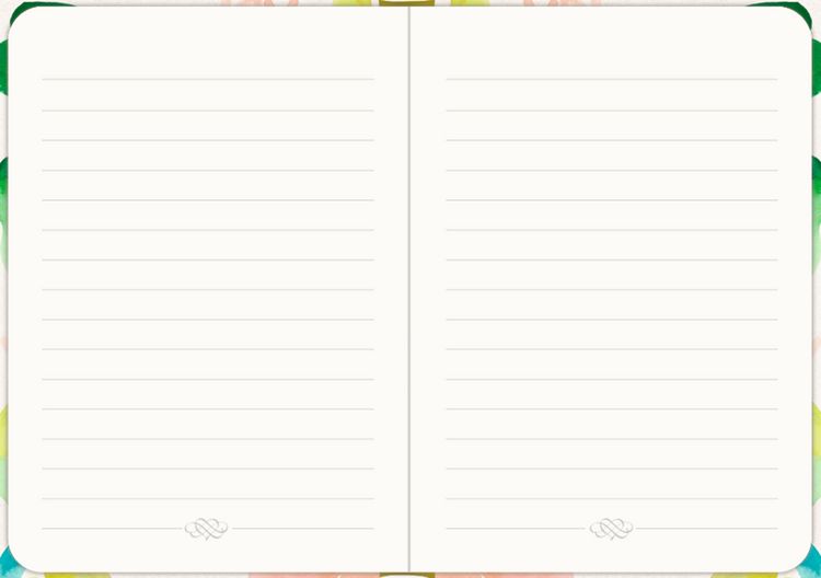 Produktbild: Notizbuch DIN A6 &ndash; Just Notes (Green Leaves)