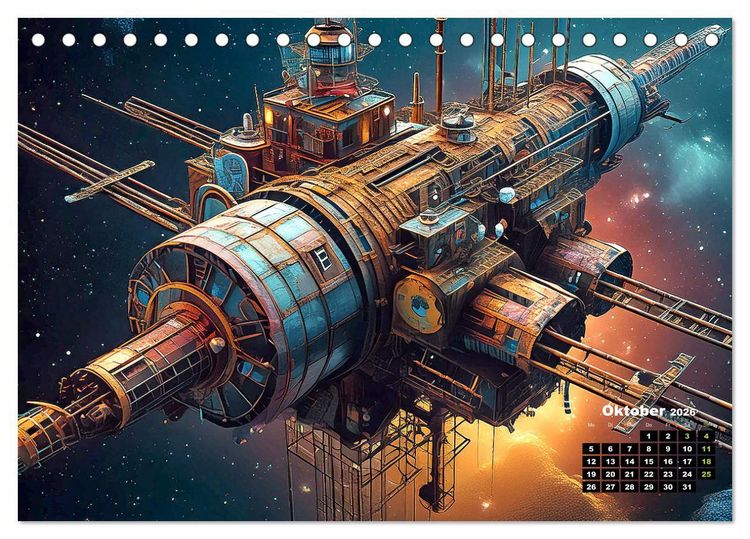Produktbild: Lost Places im Orbit (Tischkalender 2026 DIN A5 quer), CALVENDO Monatskalender