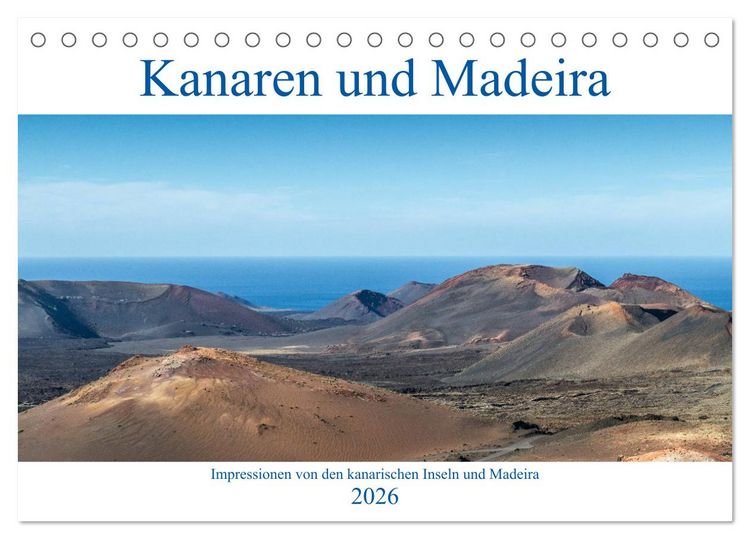 Produktbild: Kanaren und Madeira (Tischkalender 2026 DIN A5 quer), CALVENDO Monatskalender