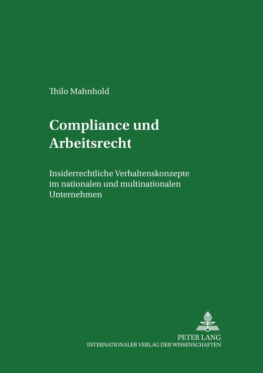 Produktbild: Compliance und Arbeitsrecht