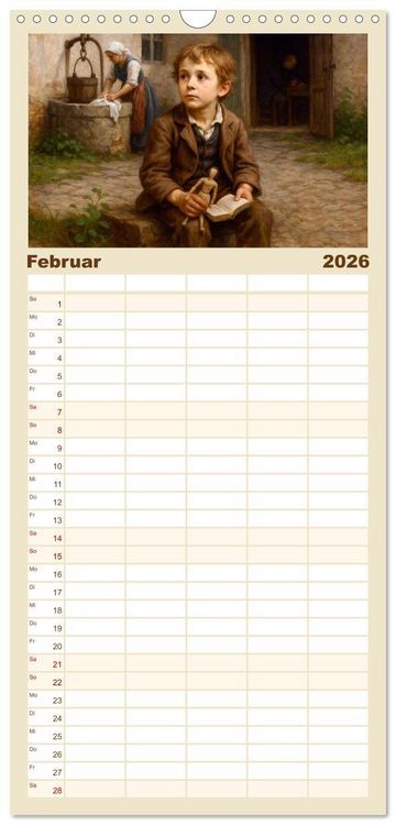 Produktbild: Familienplaner 2026 - Hans Christian Andersen. Sein Leben, seine Werke mit 5 Spalten (Wandkalender, 21 x 45 cm) CALVENDO