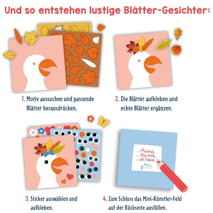 Produktbild: Mein erstes Bastelset - Bl&auml;tter-Gesichter