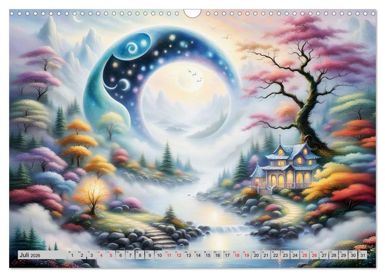 Produktbild: Mondsichelzauber Eine Reise durch die Natur (Wandkalender 2026 DIN A3 quer), CALVENDO Monatskalender
