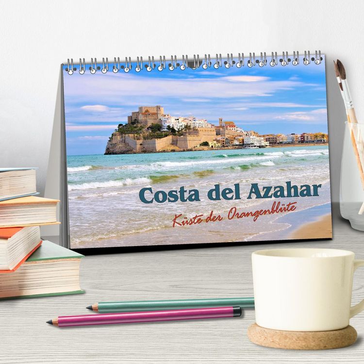 Produktbild: Costa del Azahar - K&uuml;ste der Orangenbl&uuml;te (Tischkalender 2026 DIN A5 quer), CALVENDO Monatskalender
