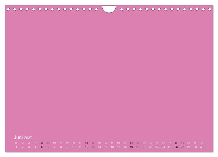 Produktbild: Bastelkalender - Pink (Wandkalender 2027 DIN A4 quer), CALVENDO Monatskalender