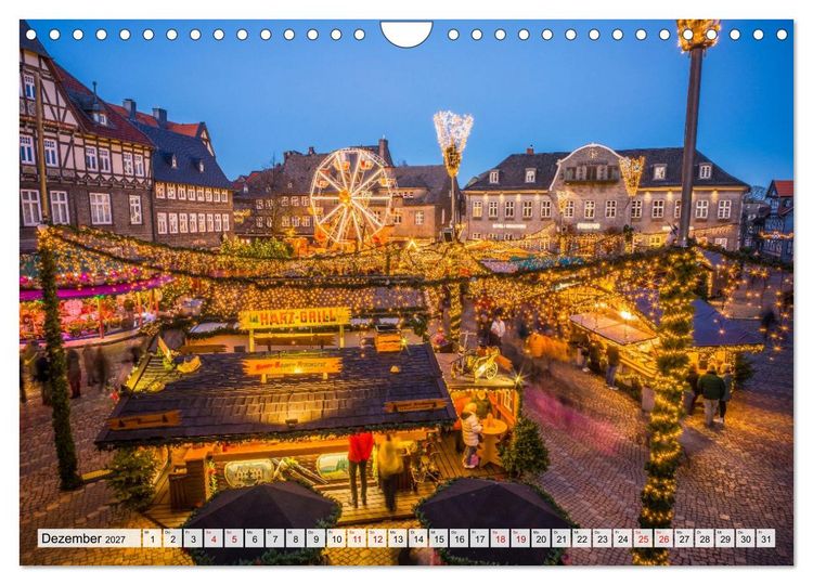 Produktbild: Goslar - Zwischen Fachwerk und Welterbe (Wandkalender 2027 DIN A4 quer), CALVENDO Monatskalender