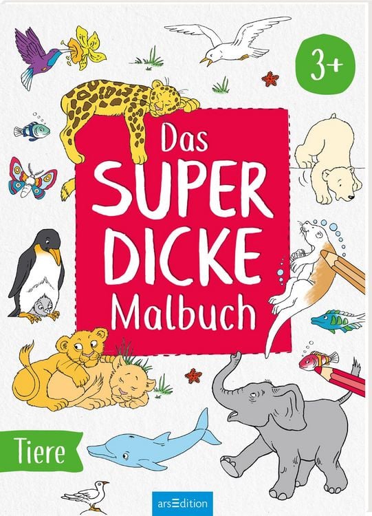 Produktbild: Das superdicke Malbuch &ndash; Tiere