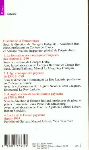 Produktbild: Fre-Histoire De La France Rura