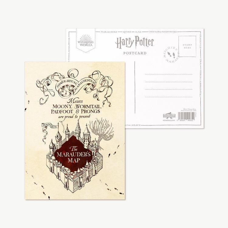 Produktbild: Die Karte des Rumtreibers: Cover-Design Postkarte