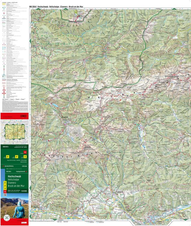 Produktbild: Freytag & berndt Wanderkarte WK 0041 Hochschwab, Veitschalpe - Eisenerz - Bruck an der Mur 1:50.000