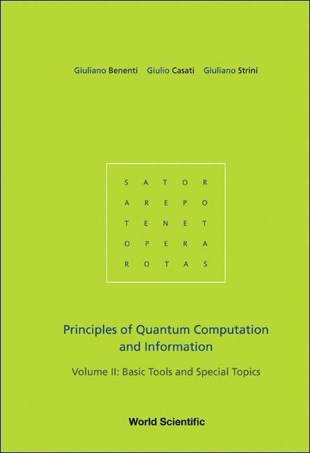 Produktbild: Principles of Quantum Computation and Information - Volume II: Basic Tools and Special Topics