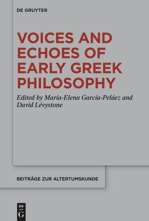Produktbild: Voices and Echoes of Early Greek Philosophy