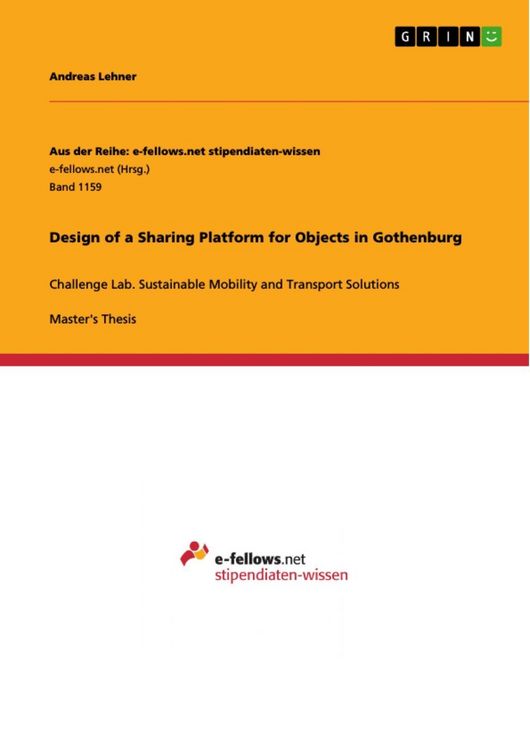 Produktbild: Design of a Sharing Platform for Objects in Gothenburg